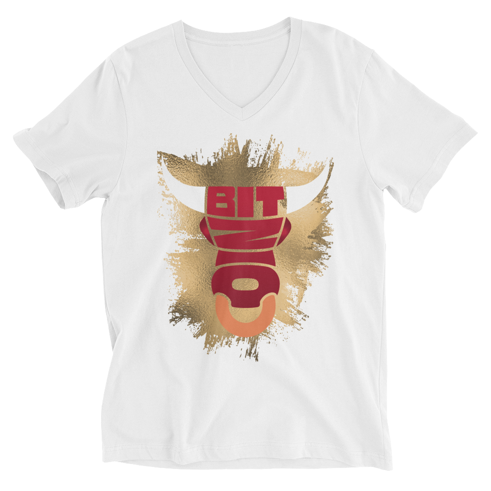 Bitcoin Bull V-Neck T-Shirt