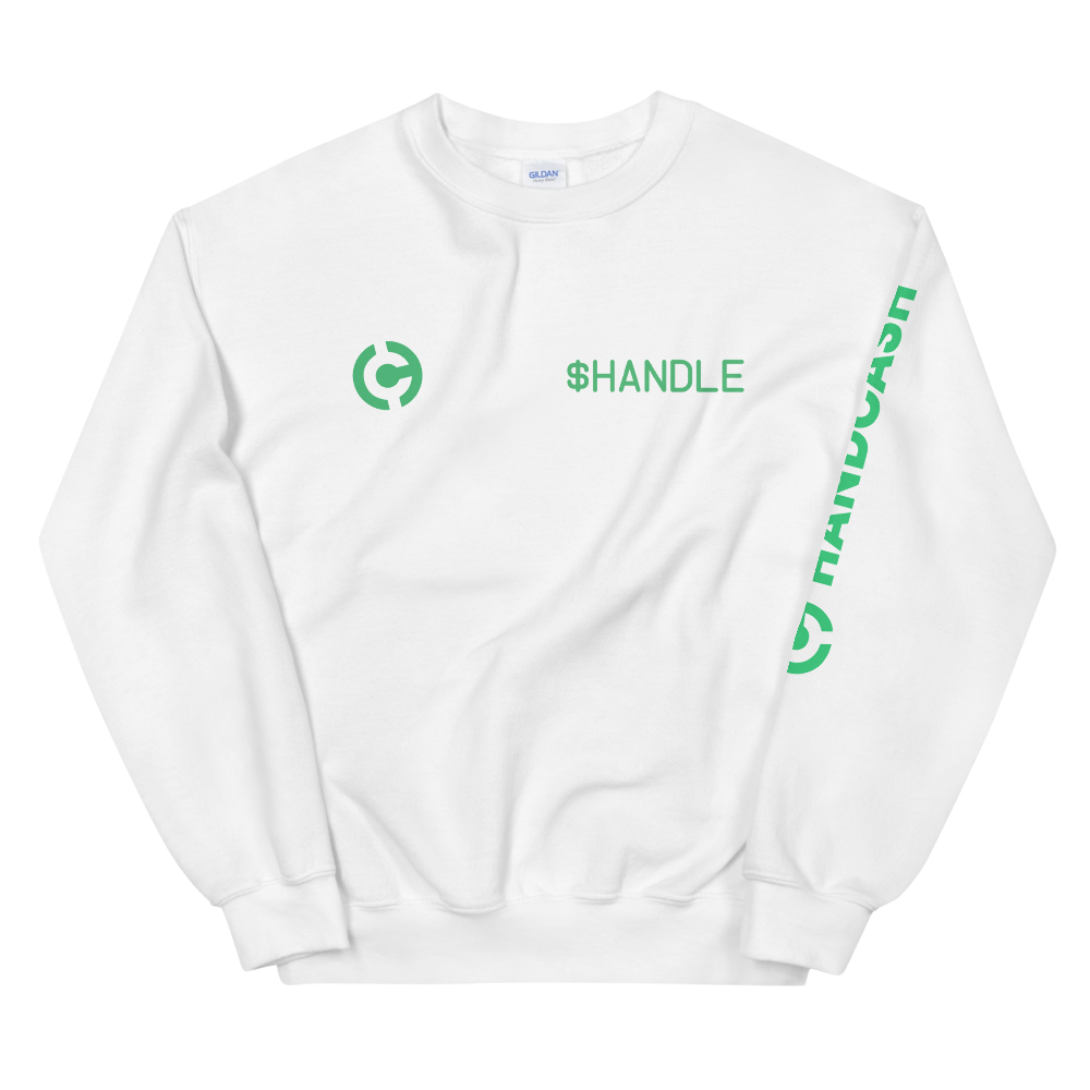 HandCash Official Customizable Sweatshirt provider-zakeke-product HandCash White S 