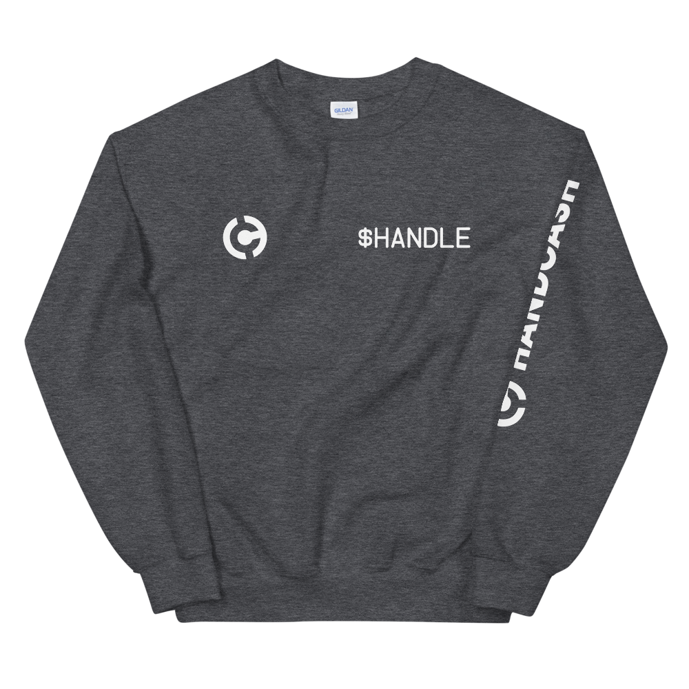 HandCash Official Customizable Sweatshirt provider-zakeke-product HandCash Dark Heather S 