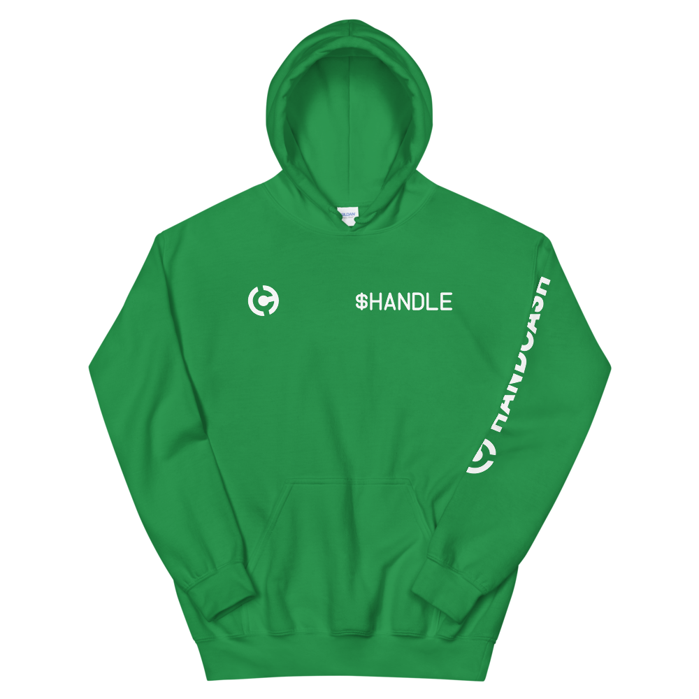 HandCash Official Customizable Hooded Sweatshirt provider-zakeke-product HandCash Irish Green S 