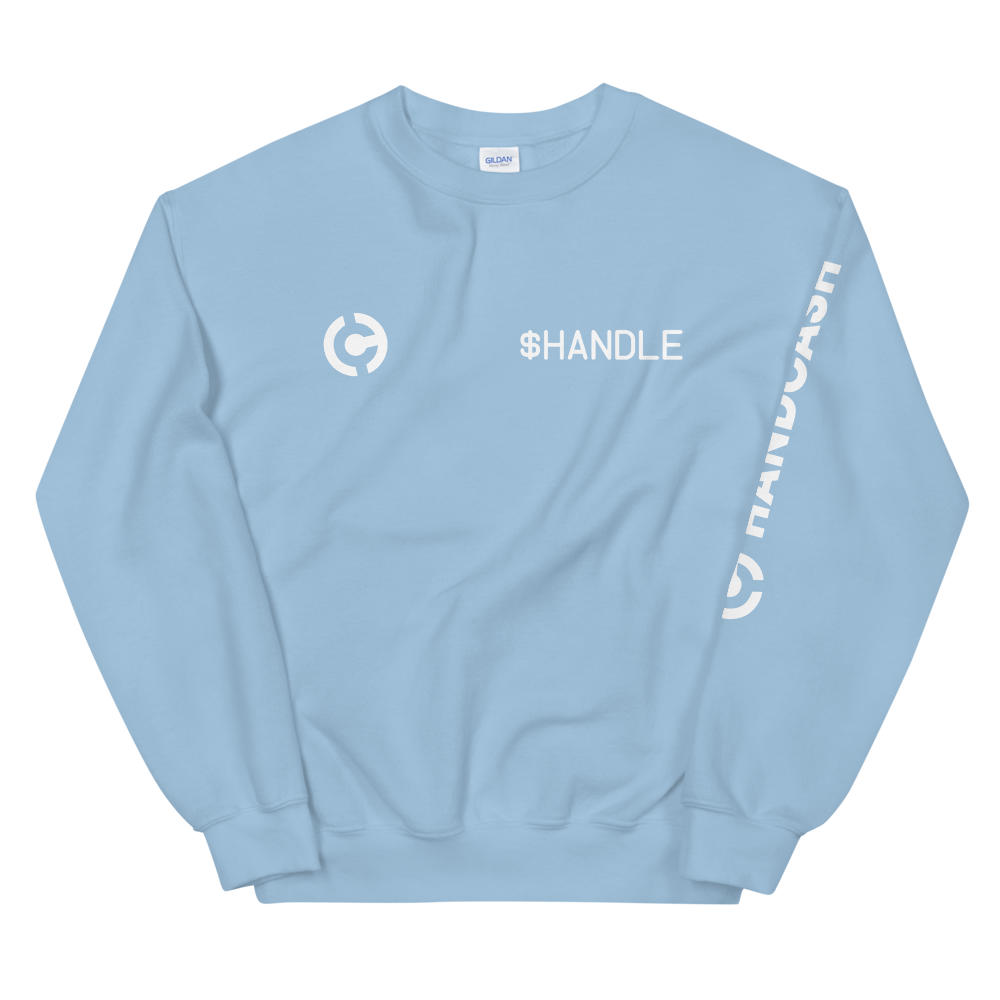 HandCash Official Customizable Sweatshirt provider-zakeke-product HandCash Light Blue S 