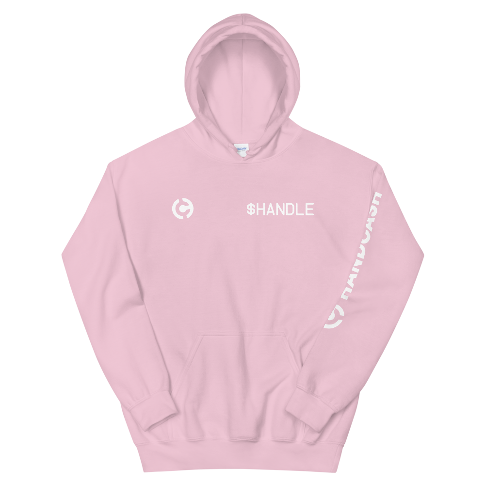 HandCash Official Customizable Hooded Sweatshirt provider-zakeke-product HandCash Light Pink S 