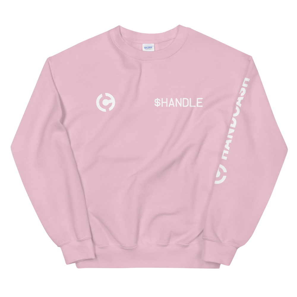 HandCash Official Customizable Sweatshirt provider-zakeke-product HandCash Light Pink S 