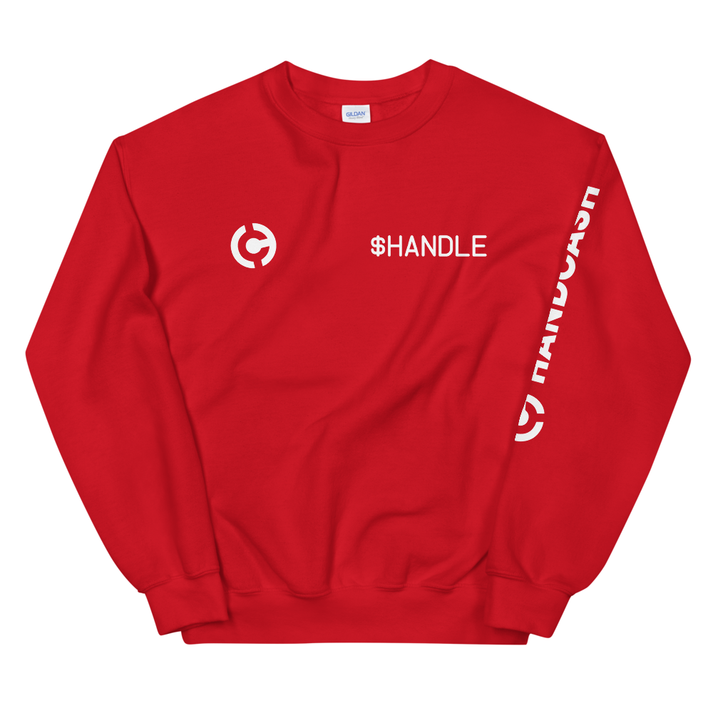 HandCash Official Customizable Sweatshirt provider-zakeke-product HandCash Red S 