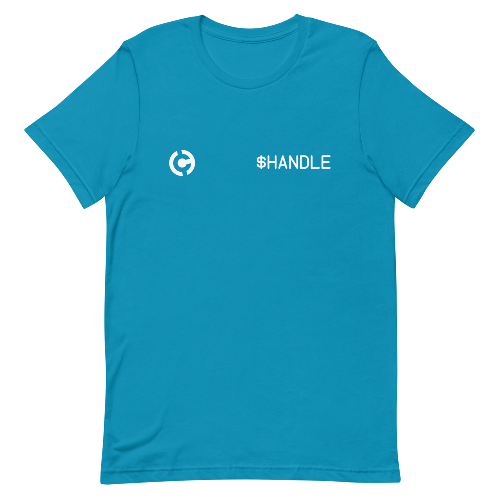 HandCash Official Customizable Short-Sleeve T-Shirt provider-zakeke-product HandCash Aqua S 