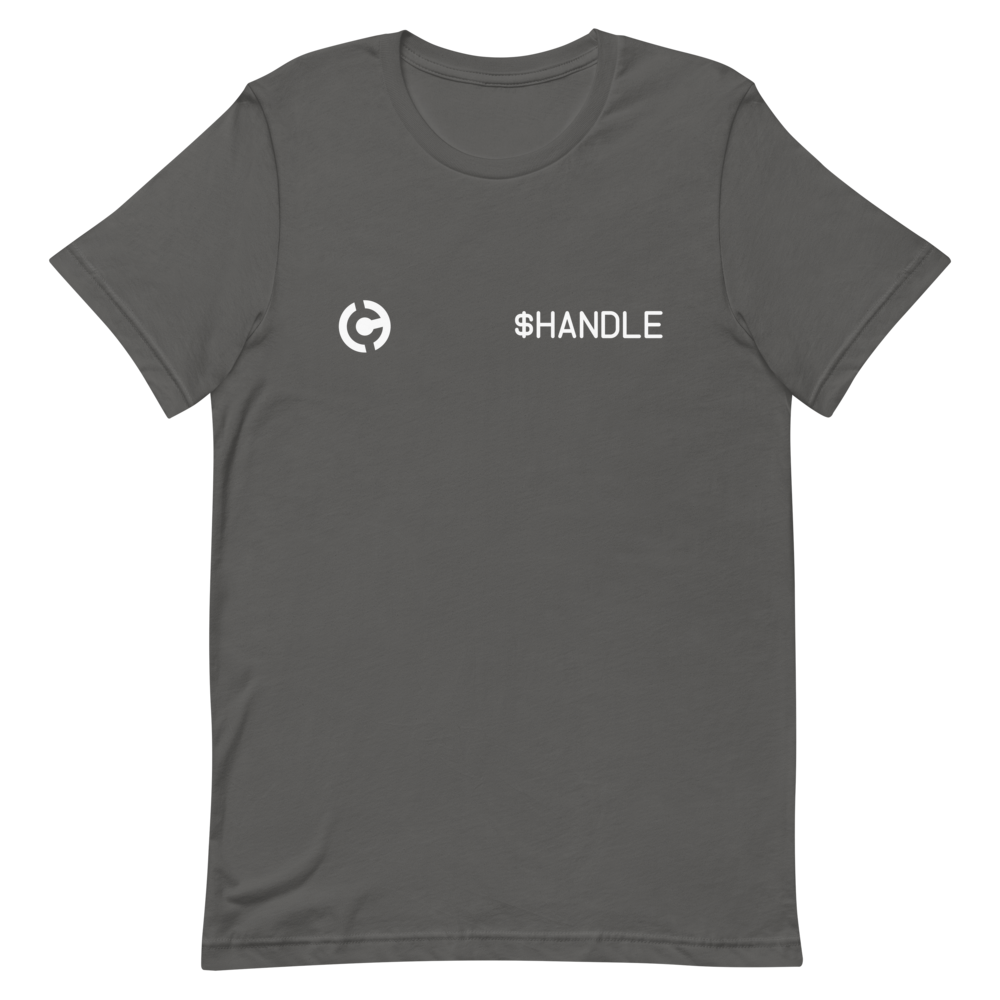 HandCash Official Customizable Short-Sleeve T-Shirt provider-zakeke-product HandCash Asphalt S 