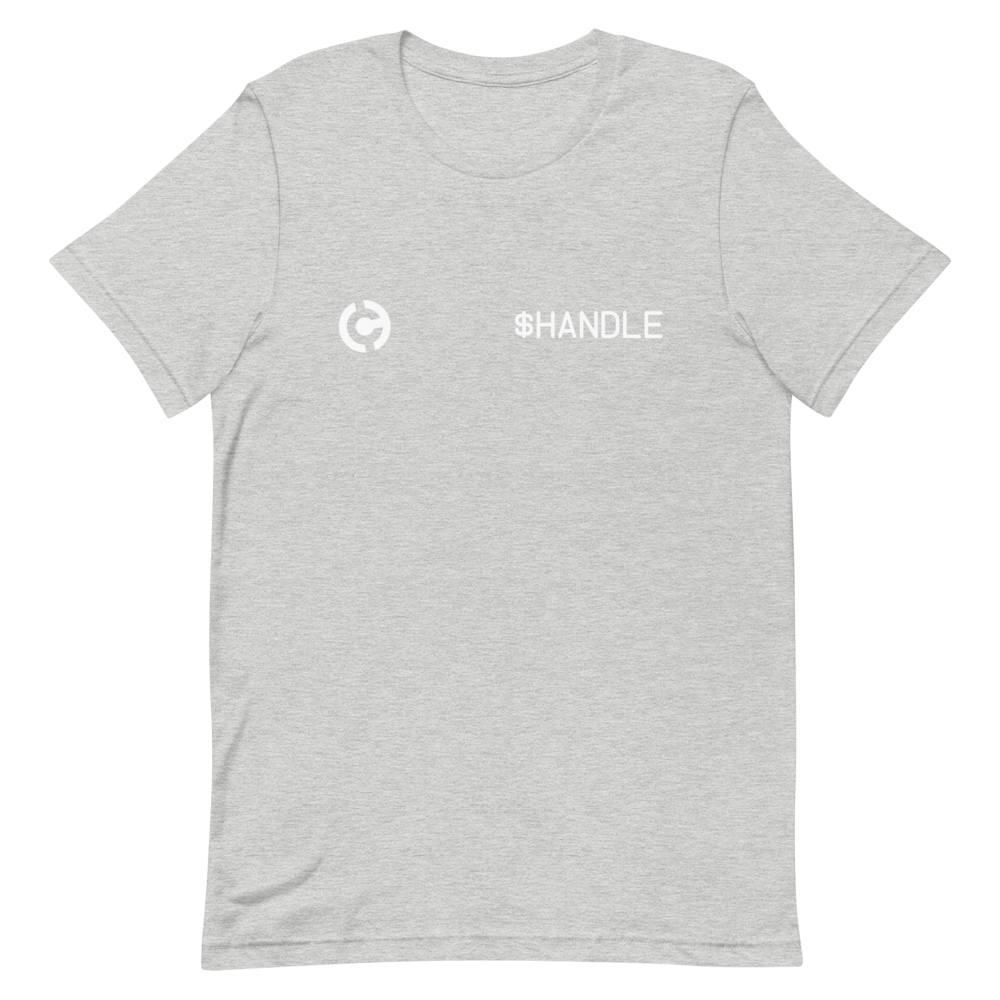 HandCash Official Customizable Short-Sleeve T-Shirt provider-zakeke-product HandCash Athletic Heather S 