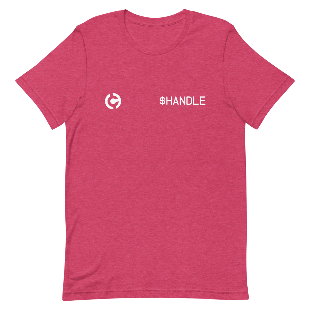 HandCash Official Customizable Short-Sleeve T-Shirt provider-zakeke-product HandCash Heather Raspberry S 