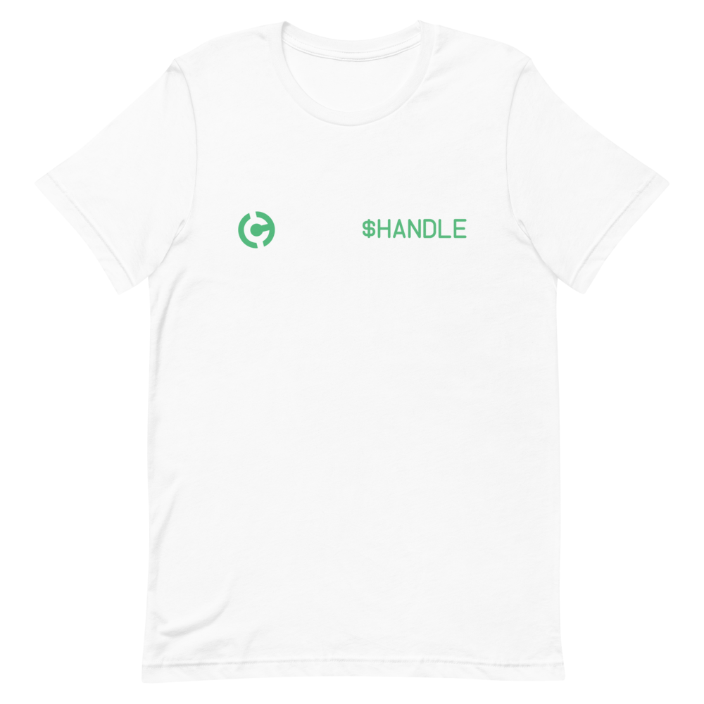 HandCash Official Customizable Short-Sleeve T-Shirt provider-zakeke-product HandCash White S 
