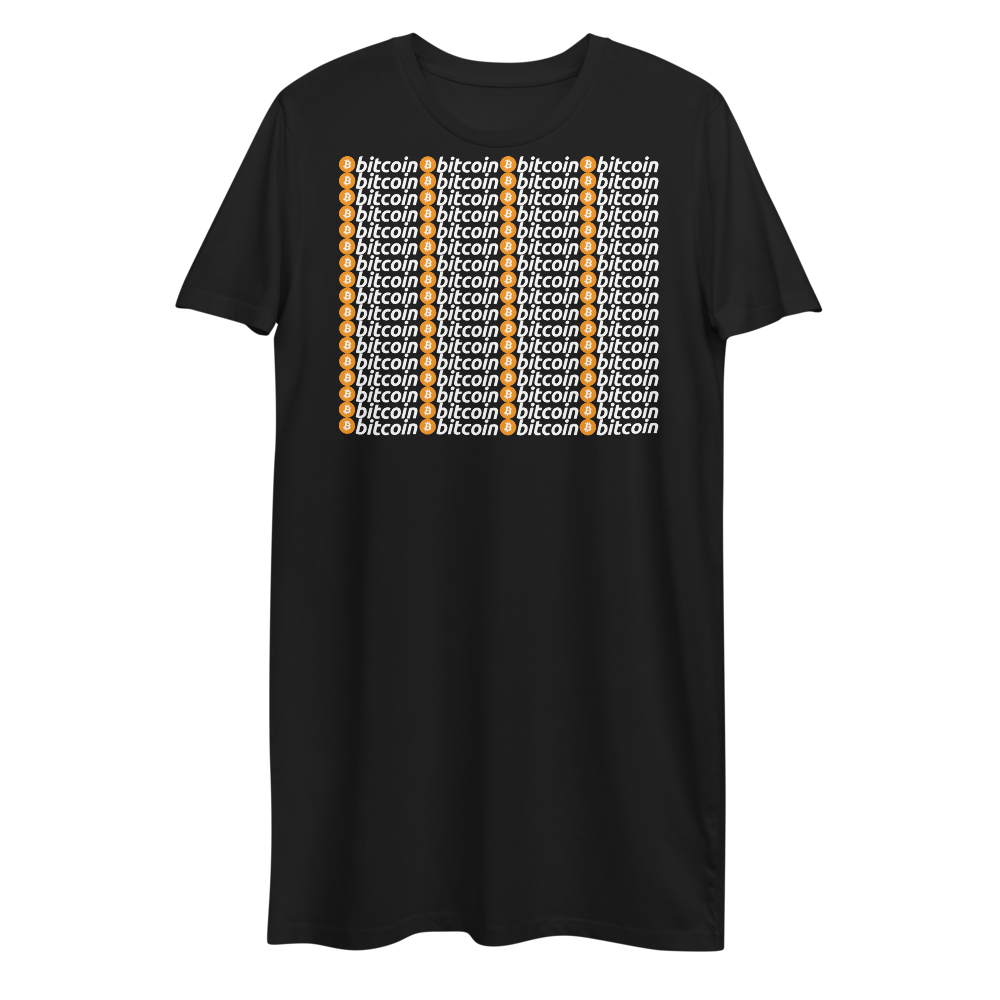 Bitcoins Premium T-Shirt Dress  zeroconfs Black XS 
