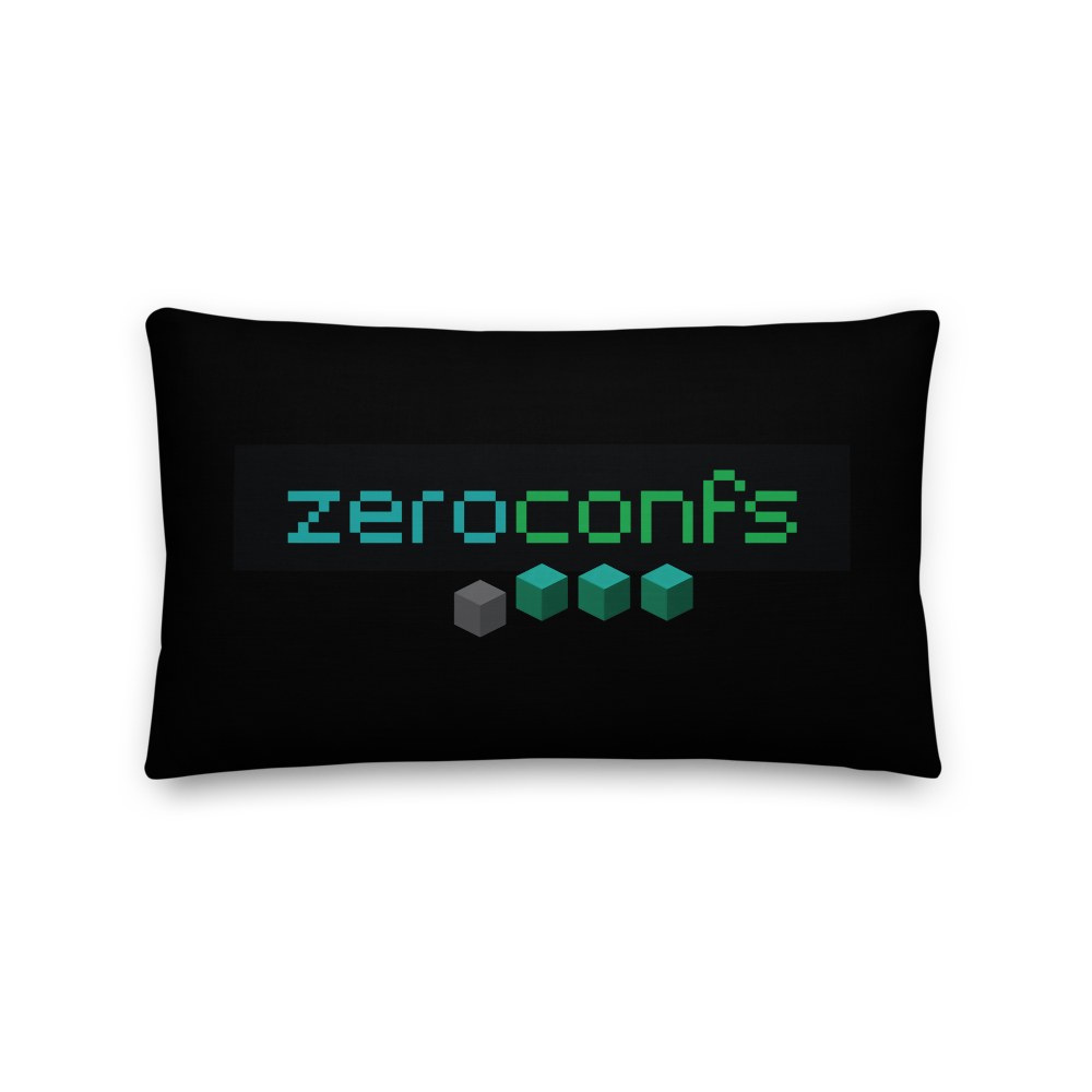Zeroconfs.com Premium Pillow  zeroconfs 20×12  