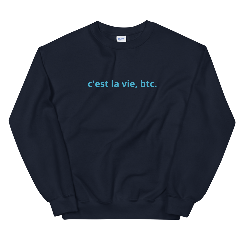 Such Is Life, Bitcoin Women's Sweatshirt  zeroconfs Navy S 