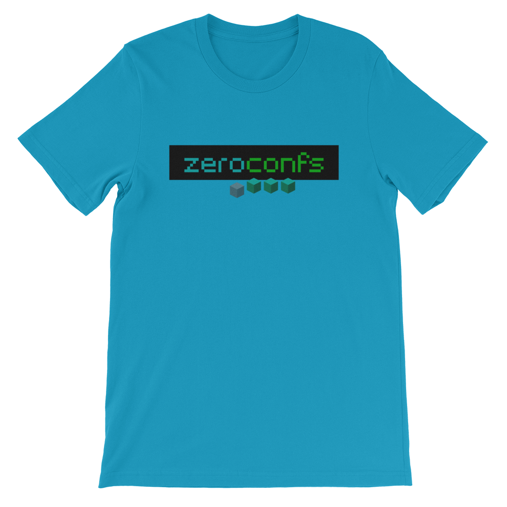Zeroconfs.com Short-Sleeve T-Shirt  zeroconfs Aqua S 
