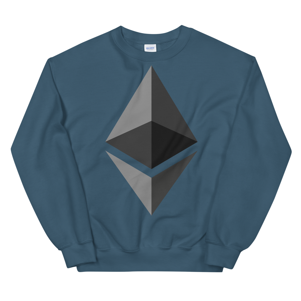 Ethereum Women's Sweatshirt  zeroconfs Indigo Blue S 
