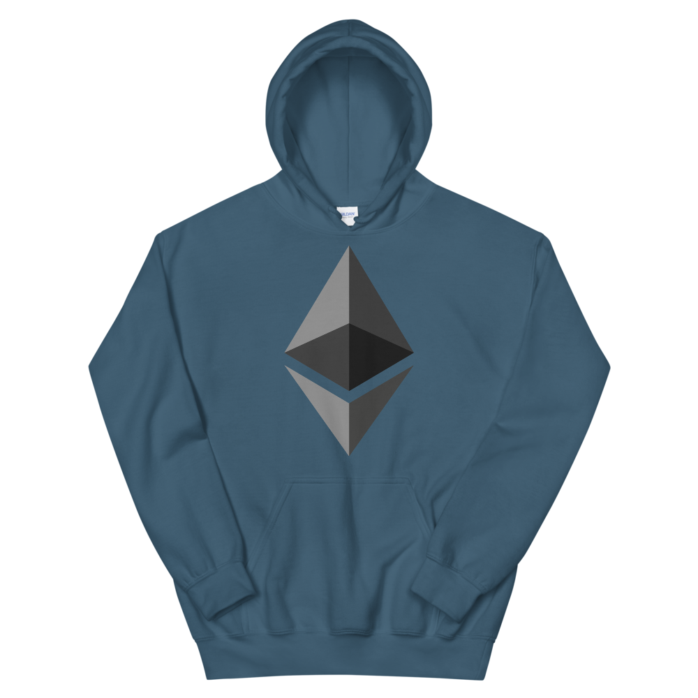 Ethereum Hooded Sweatshirt  zeroconfs Indigo Blue S 
