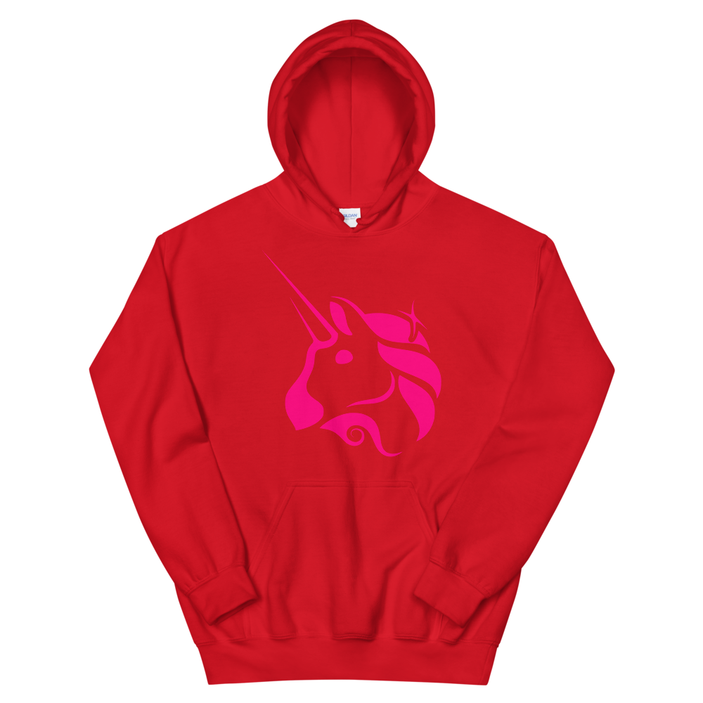 Uniswap Unicorn Hooded Sweatshirt  zeroconfs Red S 