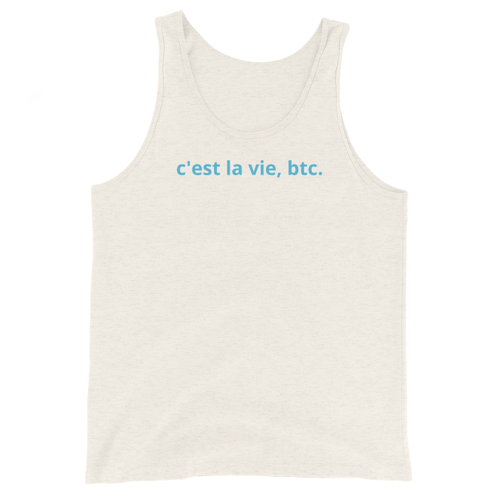 Such Is Life, Bitcoin Tank Top  zeroconfs Oatmeal Triblend XS 