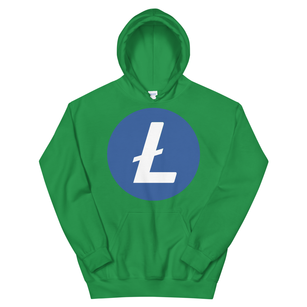 Litecoin Hooded Sweatshirt  zeroconfs Irish Green S 