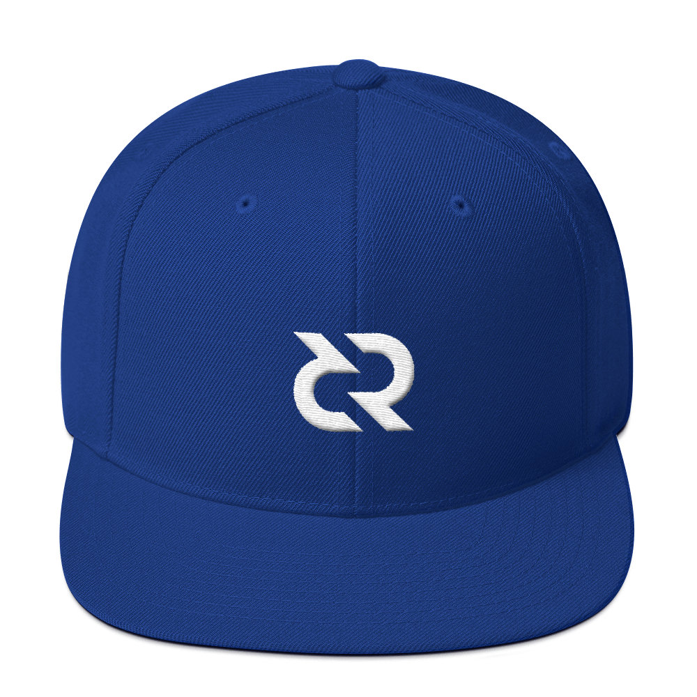 Decred Snapback Hat  zeroconfs Royal Blue  
