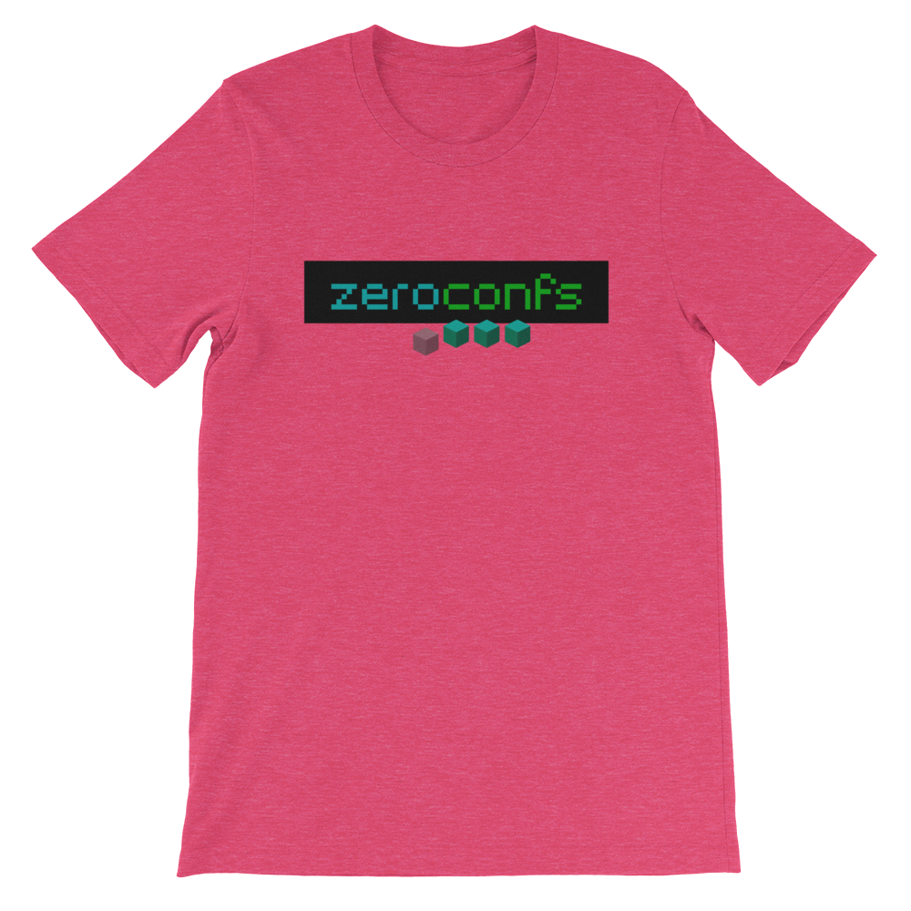 Zeroconfs.com Short-Sleeve T-Shirt  zeroconfs Heather Raspberry S 