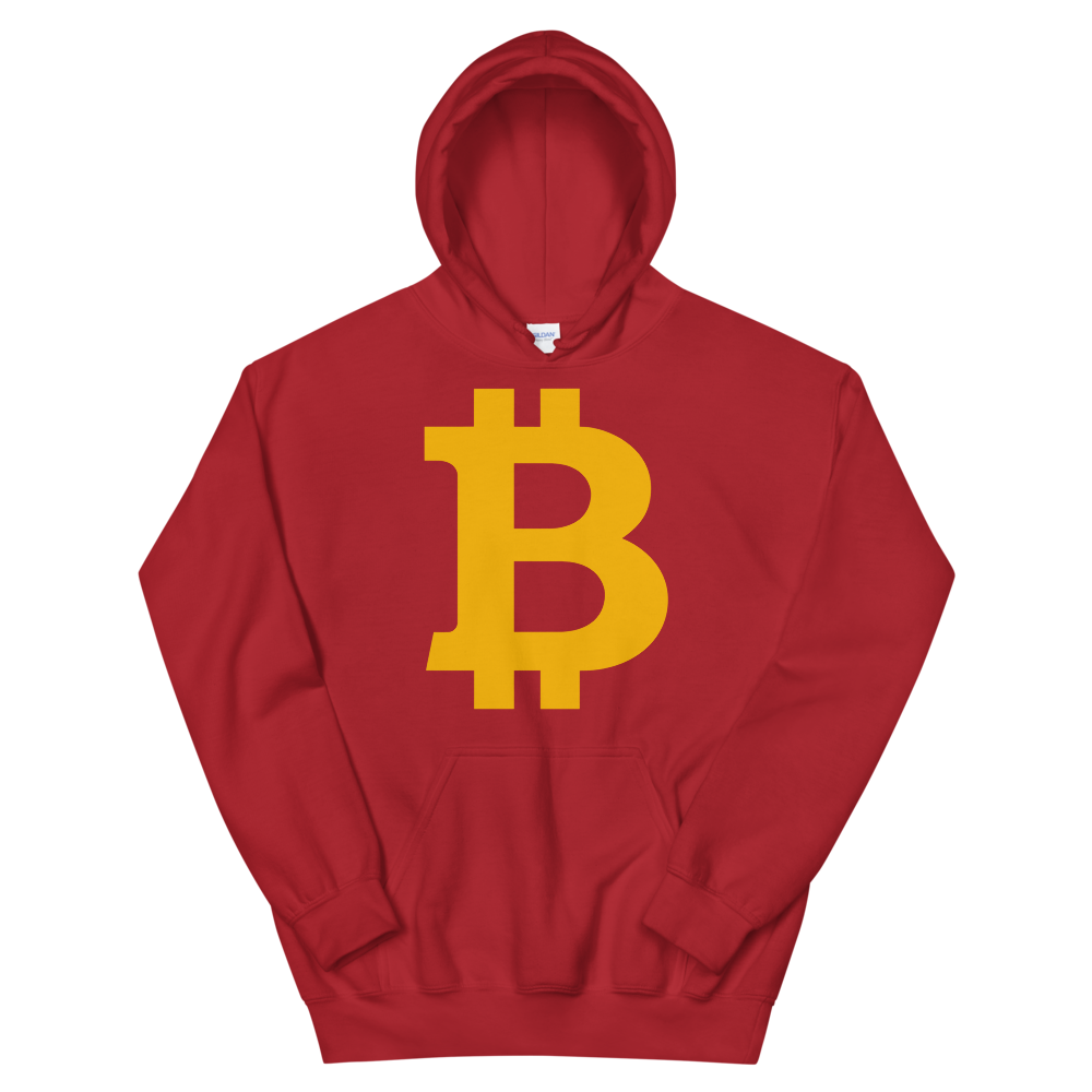 Bitcoin B Hooded Sweatshirt  zeroconfs Red S 