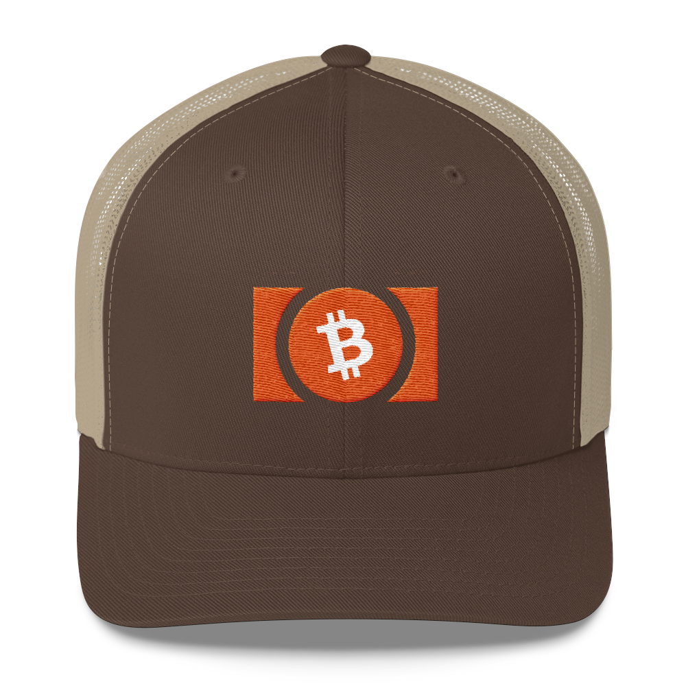 Bitcoin Cash Trucker Cap  zeroconfs Brown/ Khaki  