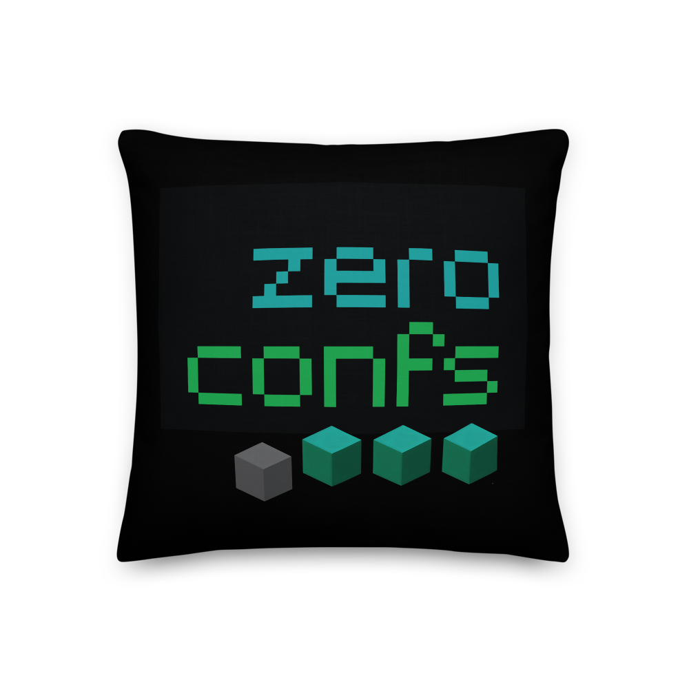 Zeroconfs.com Premium Pillow  zeroconfs 18×18  