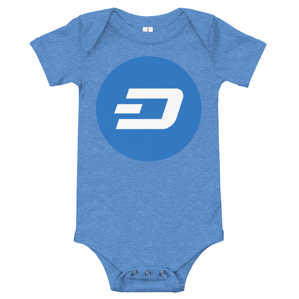Dash Baby Bodysuit  zeroconfs Heather Columbia Blue 3-6m 