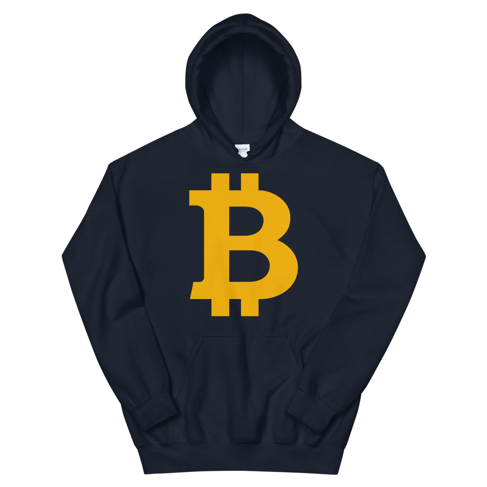 Bitcoin B Hooded Sweatshirt  zeroconfs Navy S 