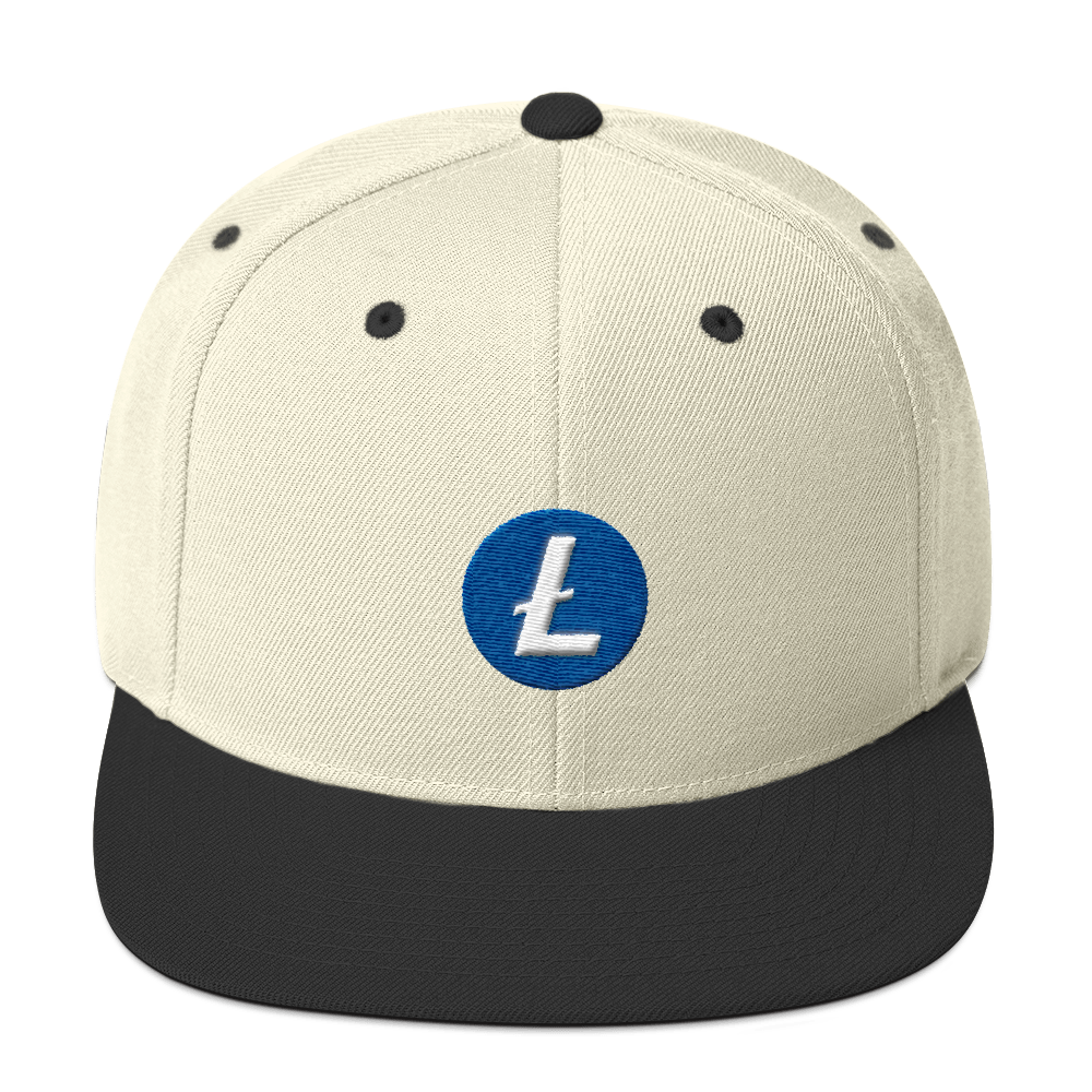 Litecoin Snapback Hat  zeroconfs Natural/ Black  
