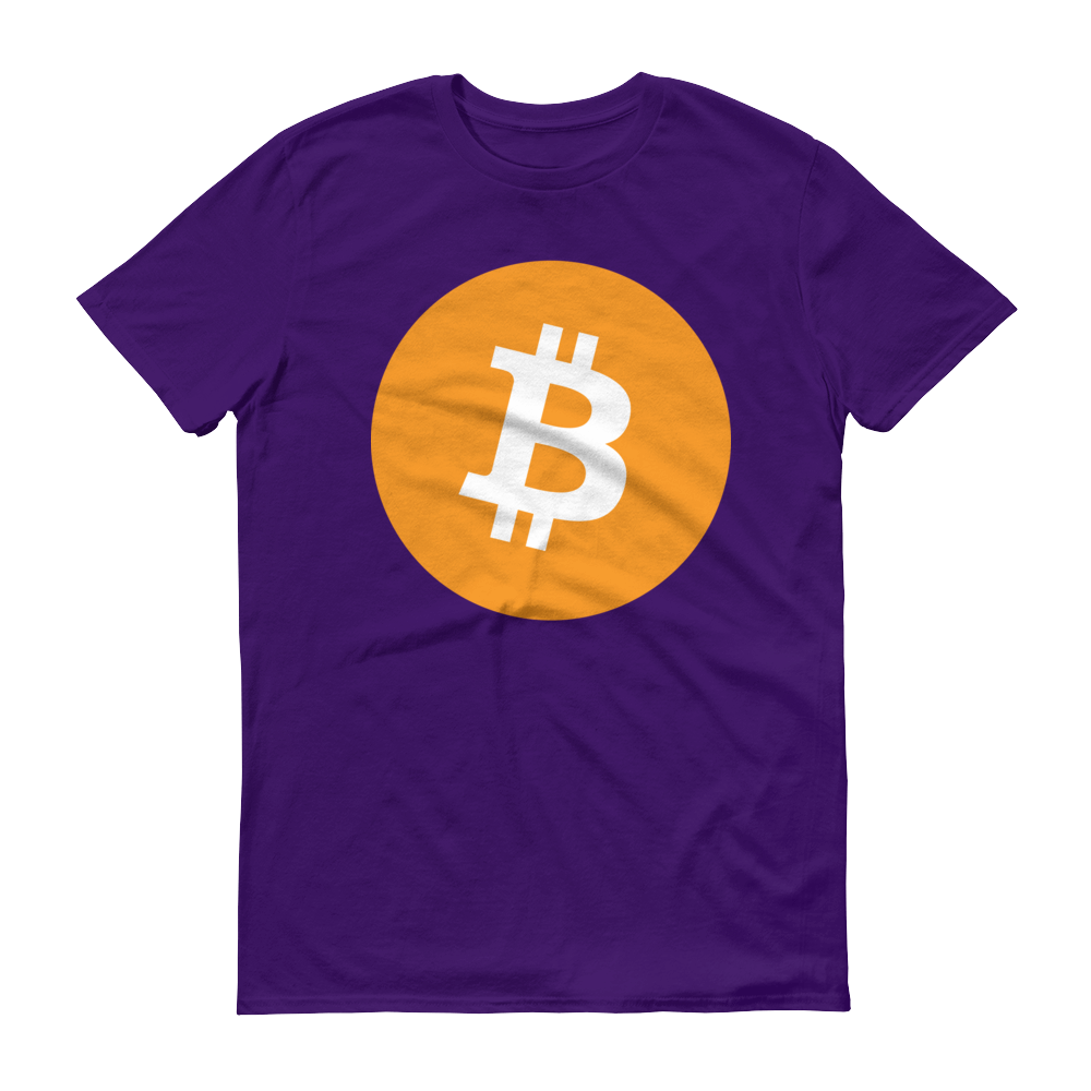 Bitcoin Core Short-Sleeve T-Shirt  zeroconfs Purple S 