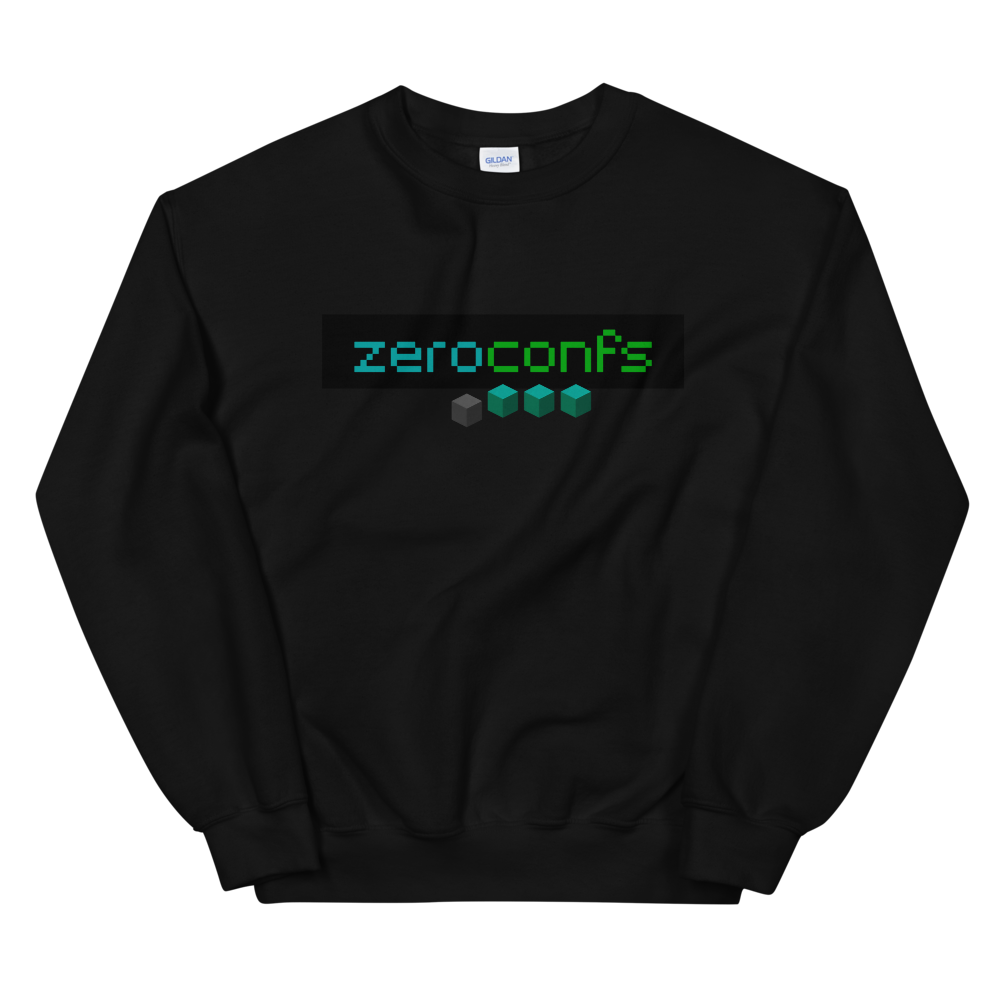 Zeroconfs.com Sweatshirt  zeroconfs Black S 