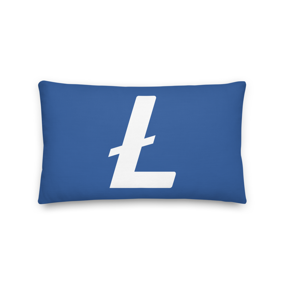 Litecoin Premium Pillow  zeroconfs 20×12  