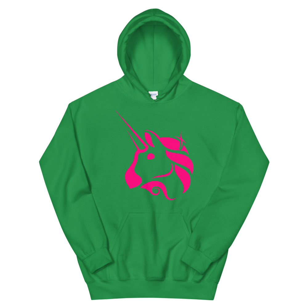 Uniswap Unicorn Hooded Sweatshirt  zeroconfs Irish Green S 