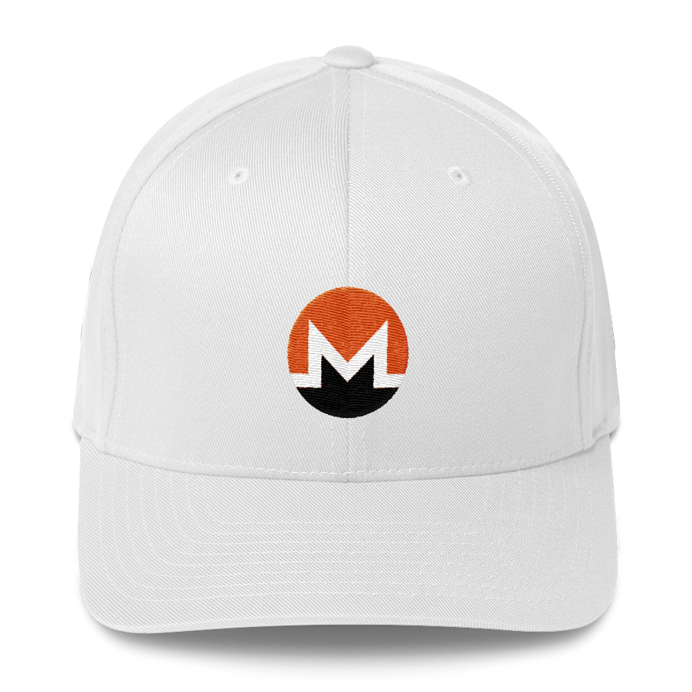 Monero Flexfit Cap  zeroconfs White S/M 