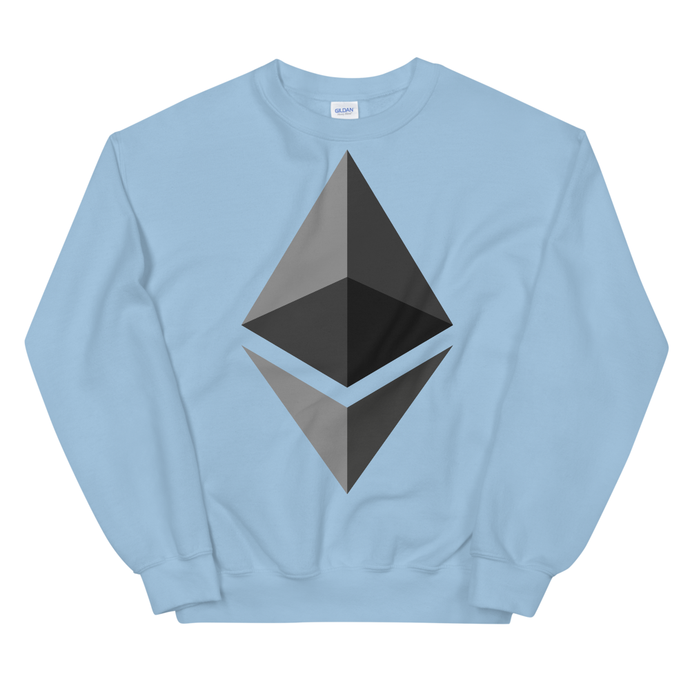 Ethereum Sweatshirt  zeroconfs Light Blue S 