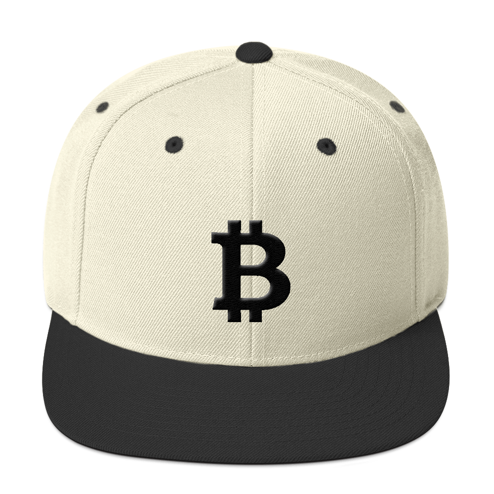 Bitcoin Blacknet SE Snapback Hat  zeroconfs Natural/ Black  