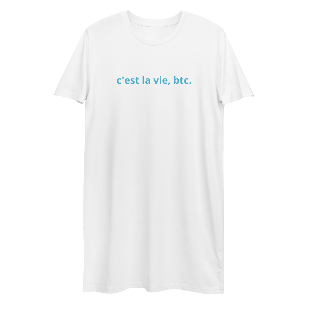 Such Is Life, Bitcoin Premium T-Shirt Dress  zeroconfs White XS 