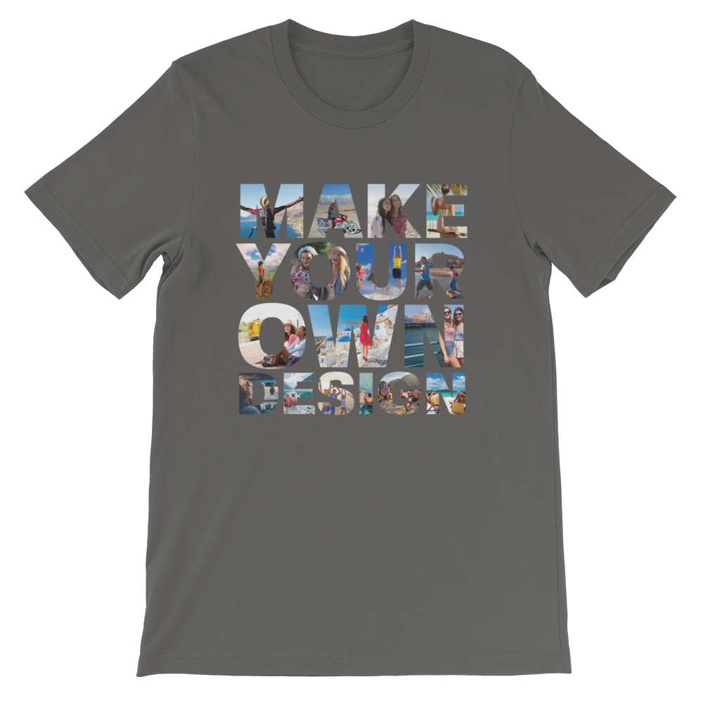 Make Your Own Design Customizable Short-Sleeve T-Shirt  zeroconfs Asphalt S 