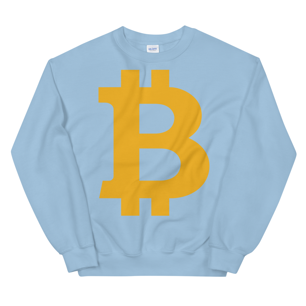 Bitcoin B Women's Sweatshirt  zeroconfs Light Blue S 