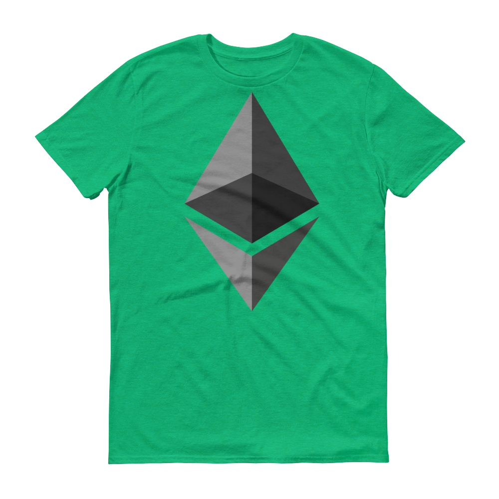 Ethereum Short-Sleeve T-Shirt  zeroconfs Heather Green S 