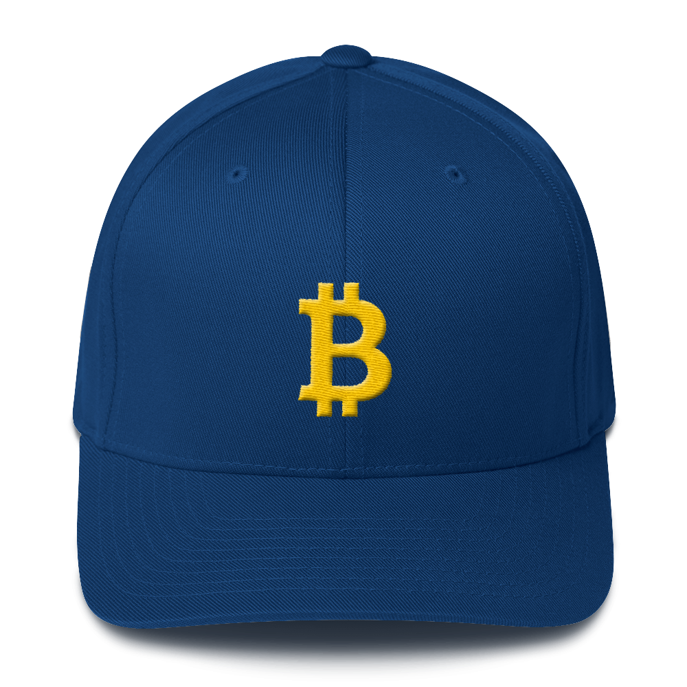 Bitcoin B Flexfit Cap  zeroconfs Royal Blue S/M 