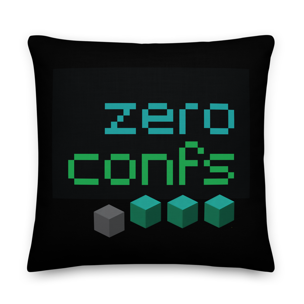 Zeroconfs.com Premium Pillow  zeroconfs 22×22  