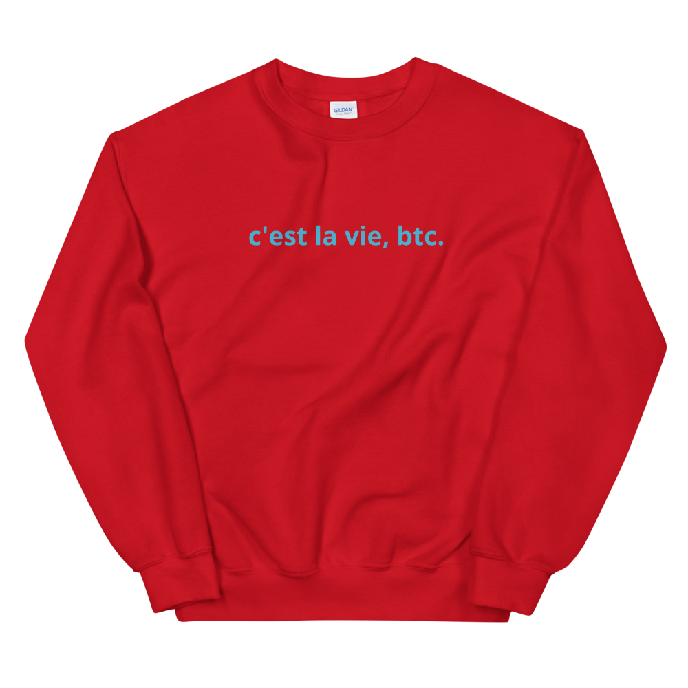 Such Is Life, Bitcoin Sweatshirt  zeroconfs Red S 