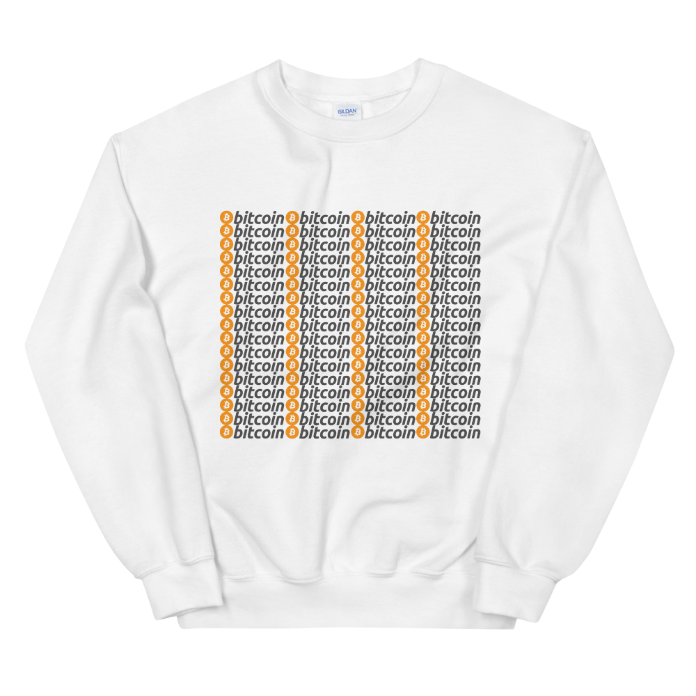 Bitcoins Sweatshirt  zeroconfs White S 