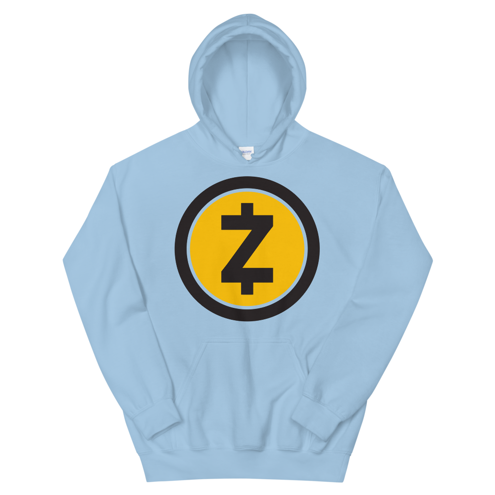 Zcash Hooded Sweatshirt  zeroconfs Light Blue S 