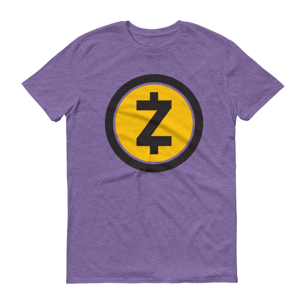 Zcash Short-Sleeve T-Shirt  zeroconfs Heather Purple S 