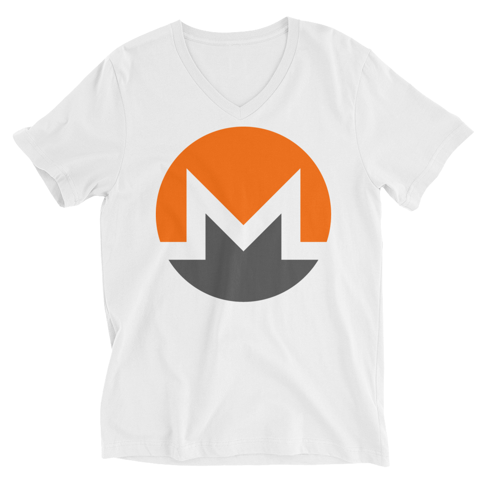Monero V-Neck T-Shirt  zeroconfs White XS 