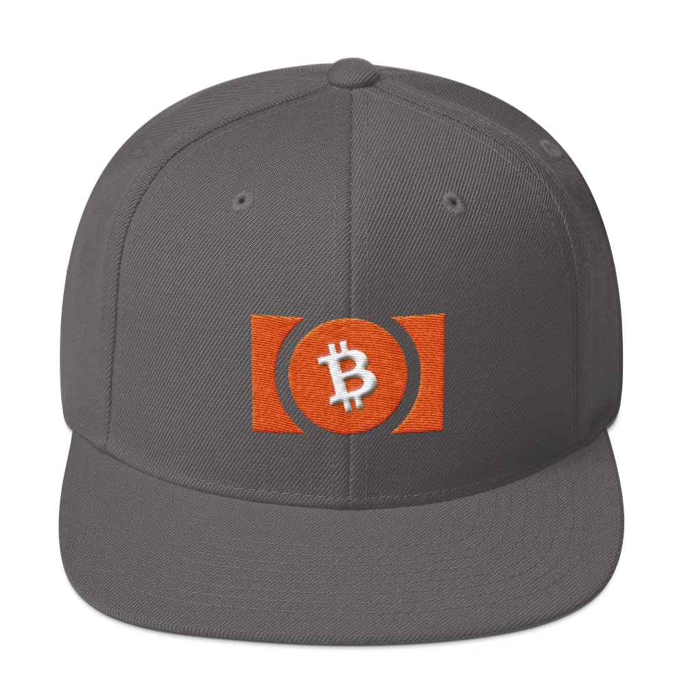 Bitcoin Cash Snapback Hat  zeroconfs Dark Grey  