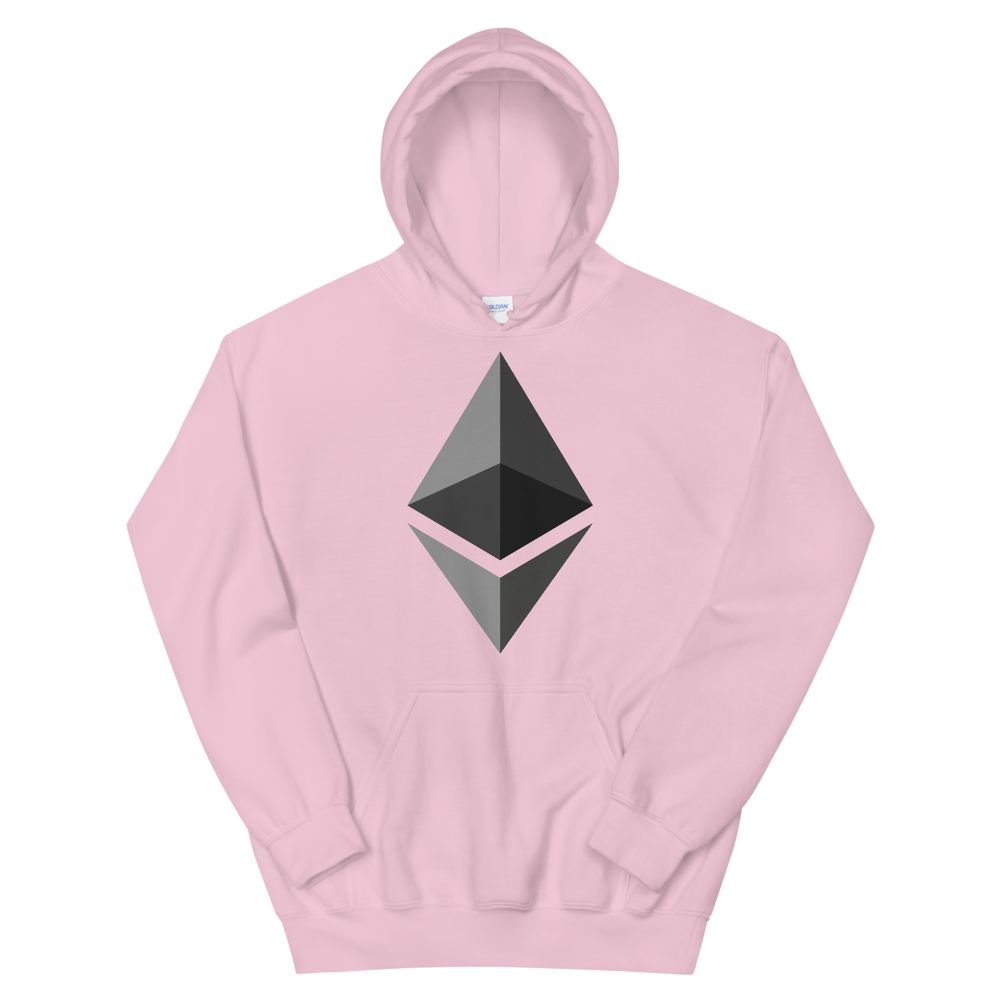 Ethereum Hooded Sweatshirt  zeroconfs Light Pink S 